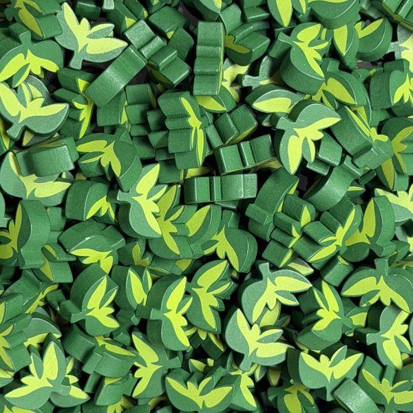 Bright Green Tea Leaf Bits