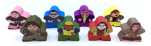 8-Piece Set of Characters (Compatible with Pandemic: The Cure - Experimental Meds)