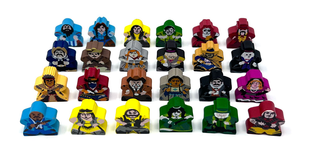 Character Meeples for Tiny Epic Defenders by Meeple Source