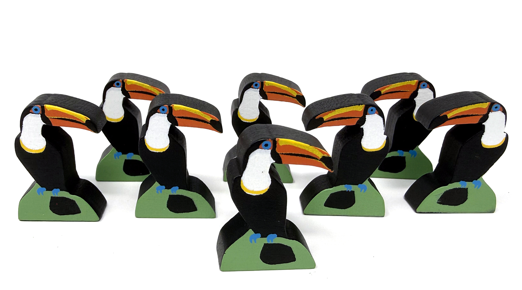 Toco Toucan Meeples (8-pc set)