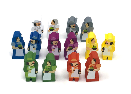 Character Meeples for Tiny Epic Defenders by Meeple Source