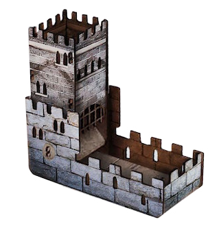 UV Printed Dice Tower - Castle