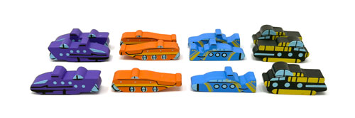 Underwater Cities - ONLY the Wooden Submarines (12 pcs)