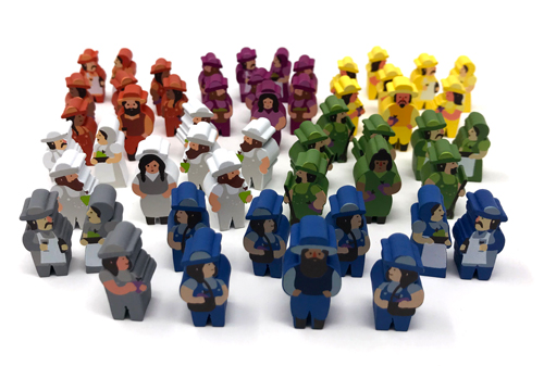 Character Meeples for Tiny Epic Defenders by Meeple Source