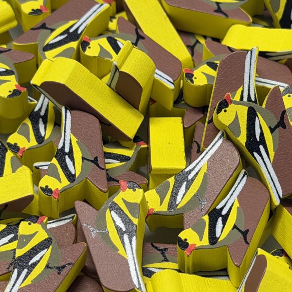 Single Bird Meeple - American Goldfinch