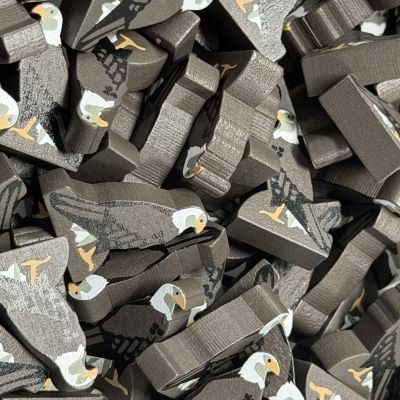 Single Bird Meeple - Bald Eagle
