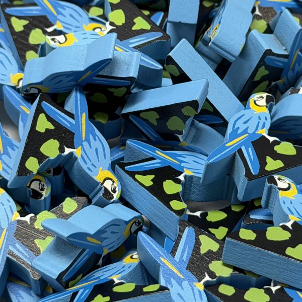 Single Bird Meeple - Blue-and-Yellow Macaw