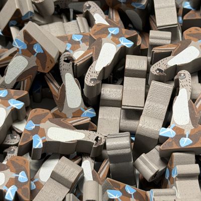 Single Bird Meeple - Blue-Footed Booby
