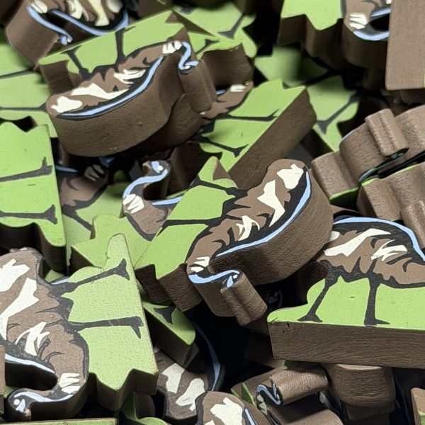 Single Bird Meeple - Emu