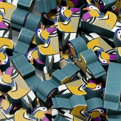 Single Bird Meeple - Mandarin Duck