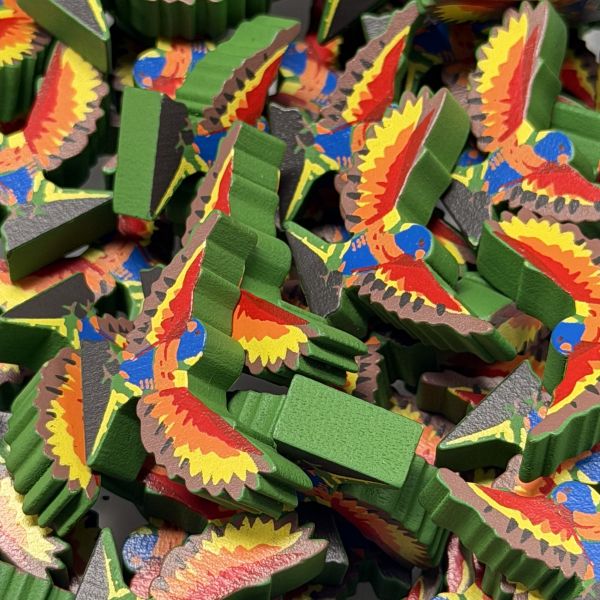 Single Bird Meeple - Rainbow Lorikeet