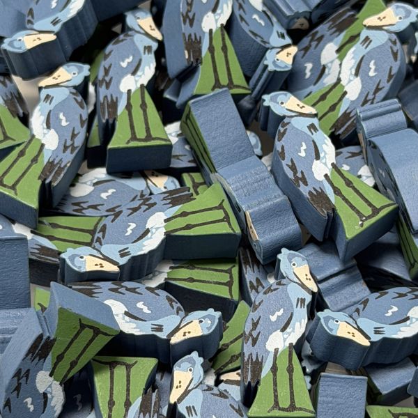 Single Bird Meeple - Shoebill Stork