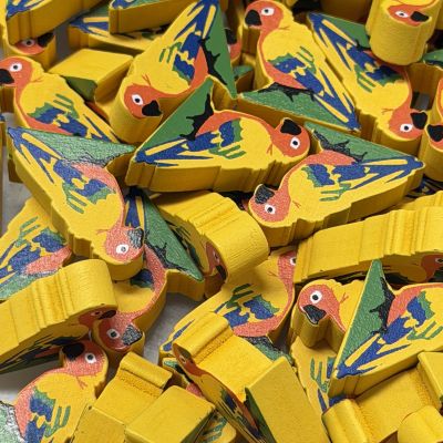 Single Bird Meeple - Sun Conure