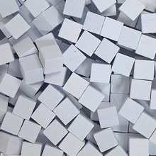 White Wooden Cubes