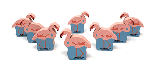 Greater Flamingo Meeples (8-pc set) - New Release!