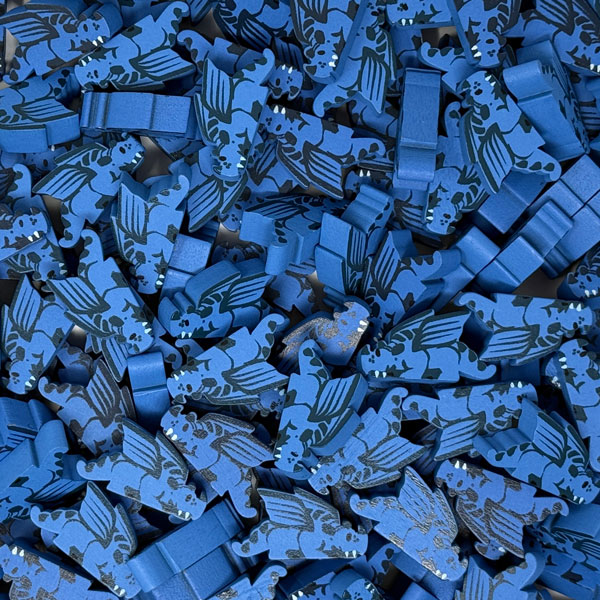 Wyrmspan Blue Dragon - Individual Meeple (FACTORY IMPERFECT)