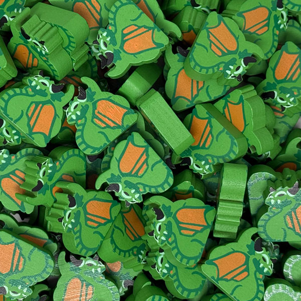 Wyrmspan Green Dragon - Individual Meeple
