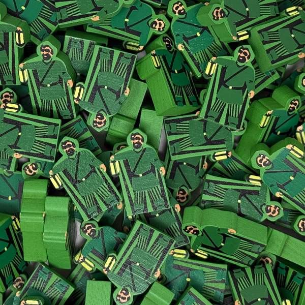 Wyrmspan Green Explorer - Individual Meeple (FACTORY IMPERFECT)