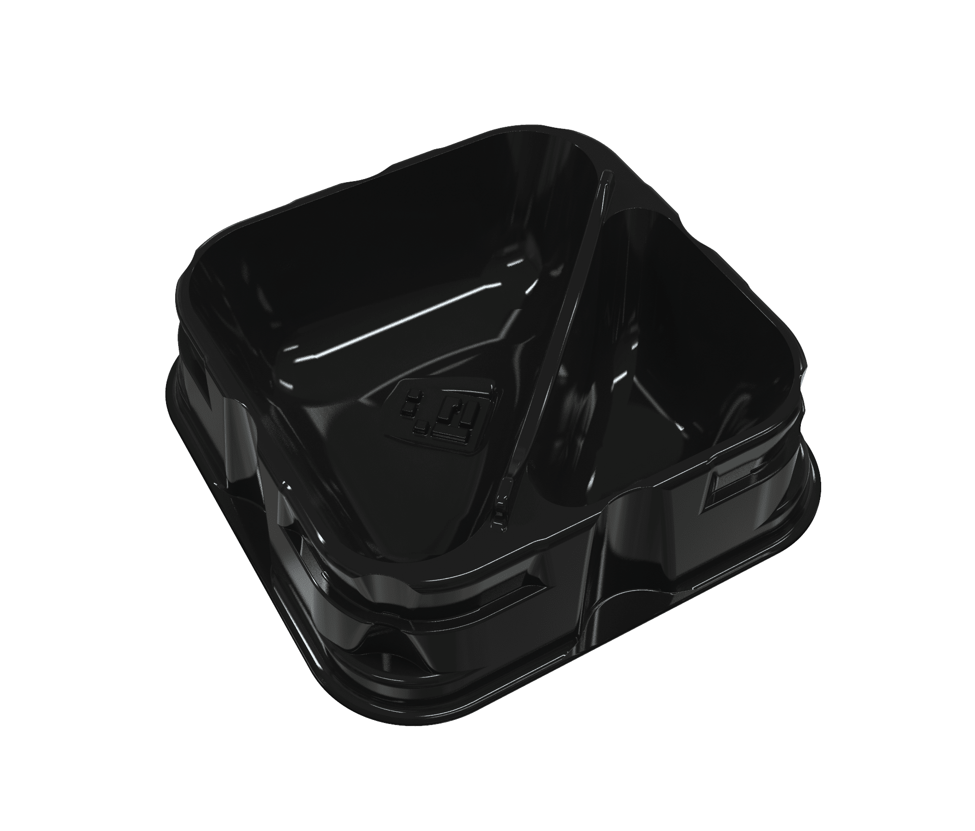 Black Double Offset-Style X-Trayz (includes the lid)