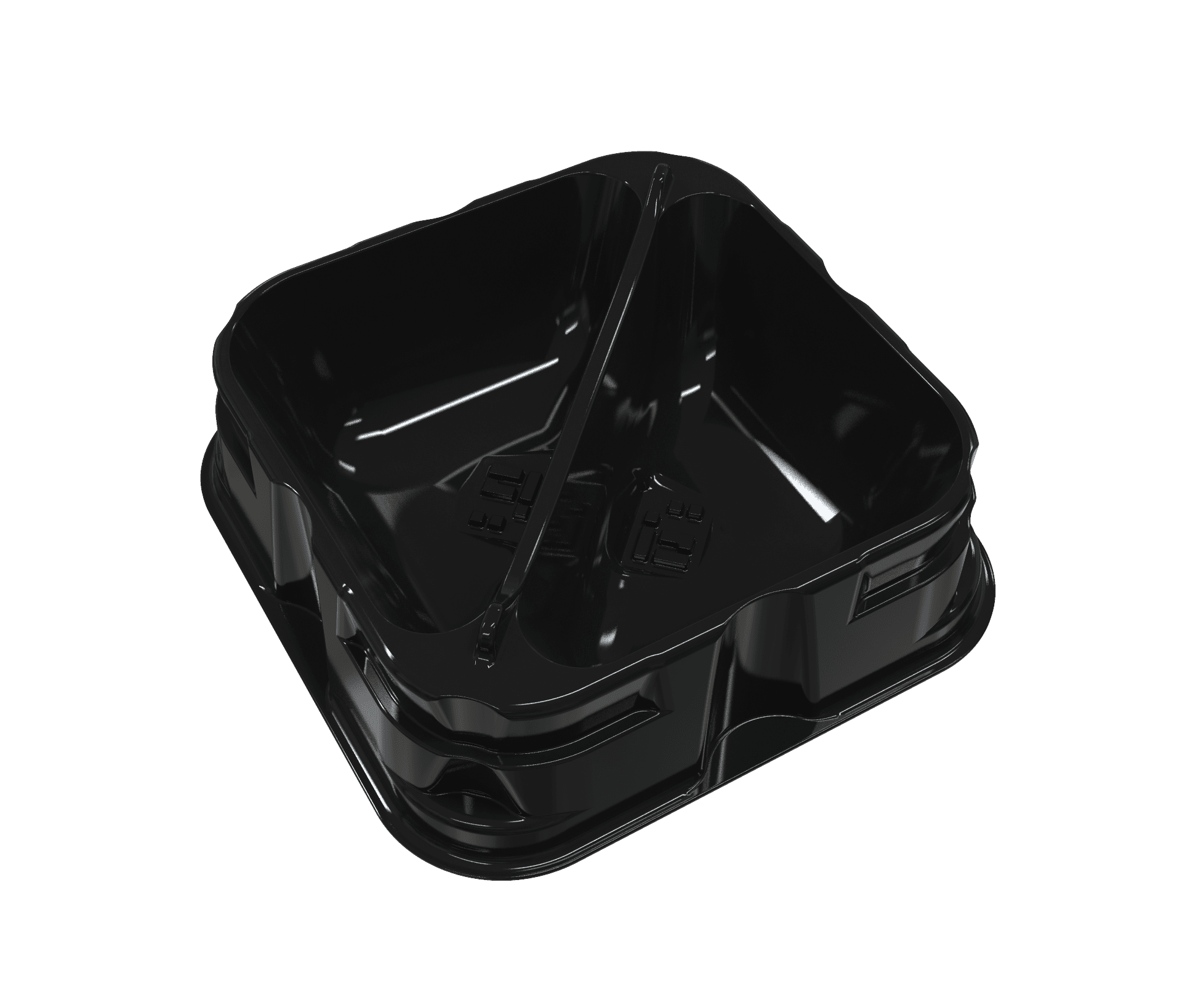 Black Double-Style X-Trayz (includes the lid)
