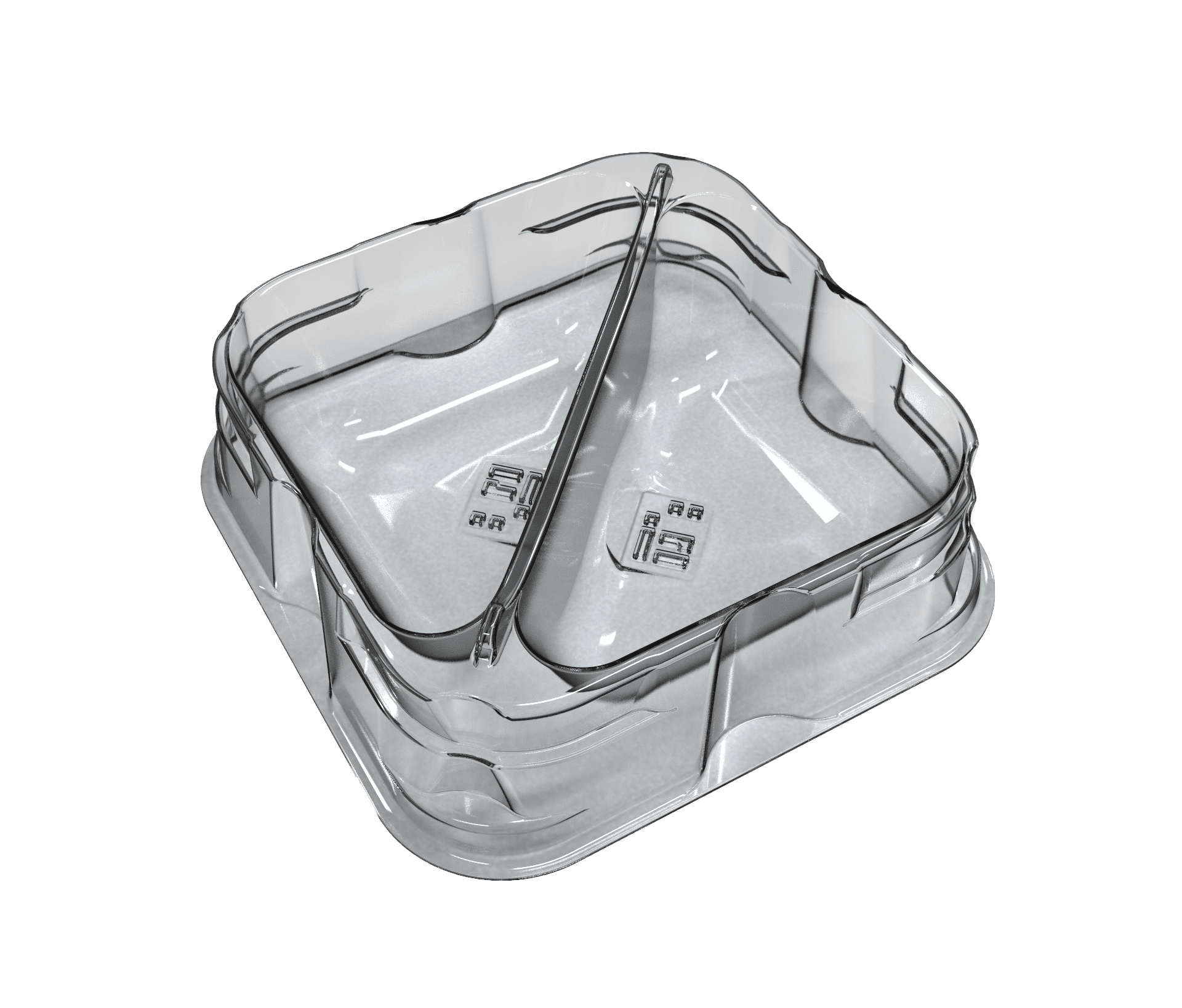 Clear Double-Style X-Trayz (includes the lid)
