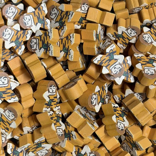 Yellow Cave Lady (Stone Age) - Individual Character Meeple