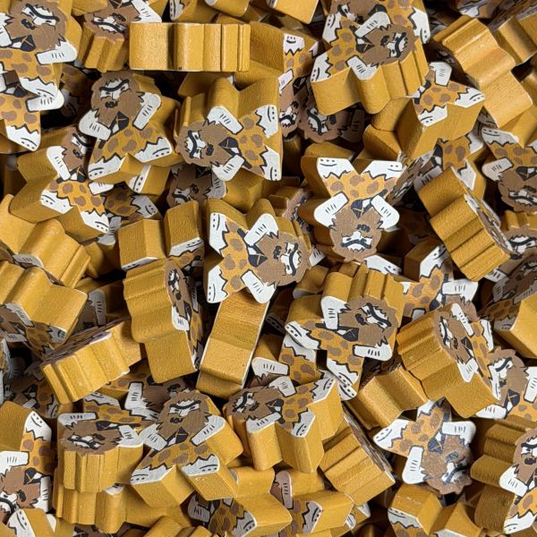 Yellow Caveman (Stone Age) - Individual Character Meeple