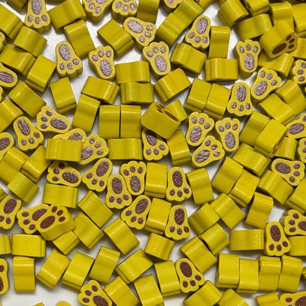 Small Yellow Pawprint Bits (from Maple Valley)